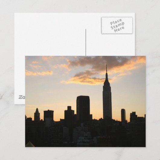 New York Skyline Briefkaart (Voorkant / Achterkant)