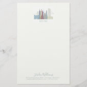 New York Skyline Briefpapier (Voorkant)