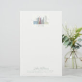 New York Skyline Briefpapier (Staand voorkant)