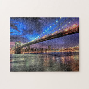 New York Skyline, Brooklyn Bridge Puzzel