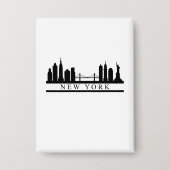 New York Skyline Button (Voorkant)