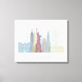 New York Skyline Canvas Afdruk (Voorkant)