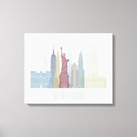 New York Skyline Canvas Afdruk (Voorkant)