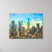 New York Skyline Canvas Afdruk (Voorkant)