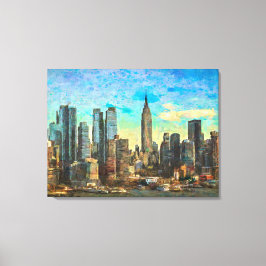 New York Skyline Canvas Afdruk