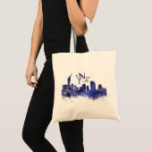 New York skyline canvas tas (Voorkant (product))