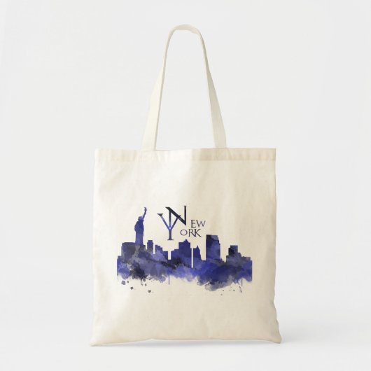 New York skyline canvas tas (Voorkant)