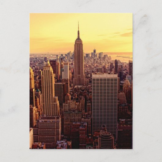 New York skyline city met Empire State Briefkaart (Voorkant)