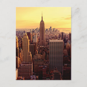 New York skyline city met Empire State Briefkaart