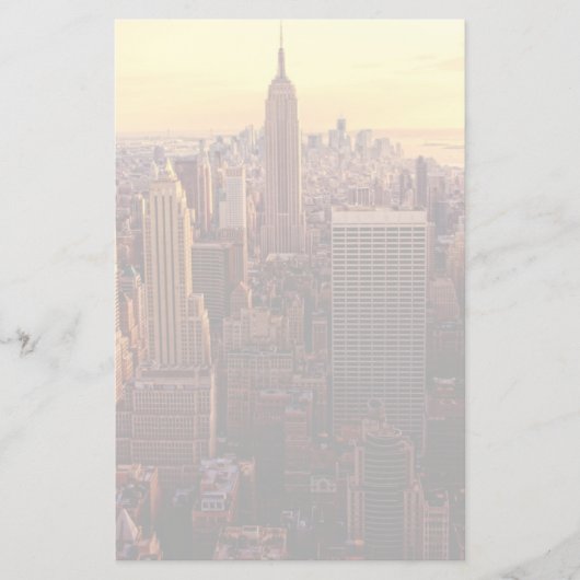 New York skyline city met Empire State Briefpapier (Voorkant)