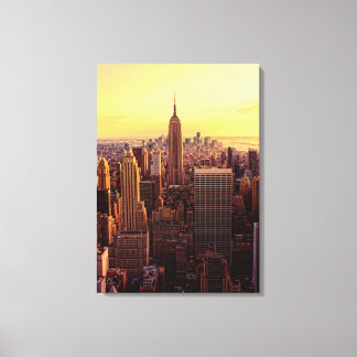 New York skyline city met Empire State Canvas Afdruk