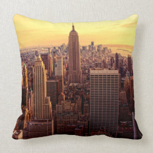 New York skyline city met Empire State Kussen