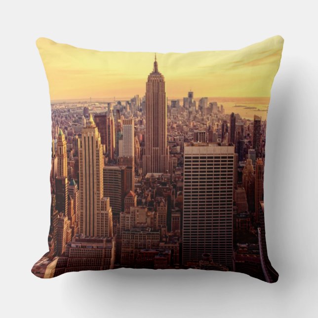 New York skyline city met Empire State Kussen (Voorkant)