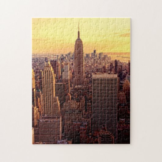 New York skyline city met Empire State Legpuzzel (Verticaal)
