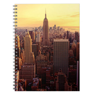 New York skyline city met Empire State Notitieboek