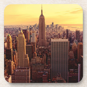 New York skyline city met Empire State Onderzetter