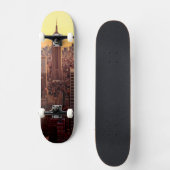 New York skyline city met Empire State Persoonlijk Skateboard (Voorkant)