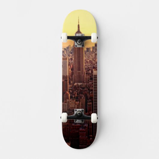 New York skyline city met Empire State Persoonlijk Skateboard (Voorkant)
