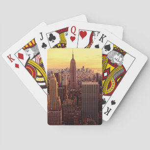 New York skyline city met Empire State Pokerkaarten