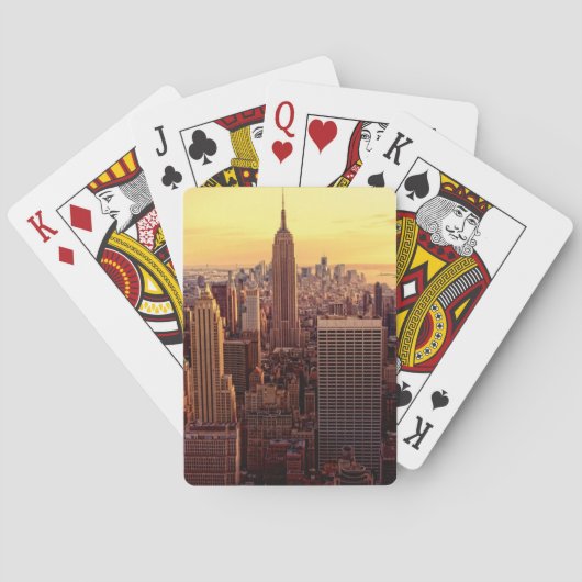 New York skyline city met Empire State Pokerkaarten (Achterkant)
