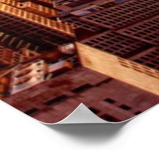 New York skyline city met Empire State Poster (Hoek)