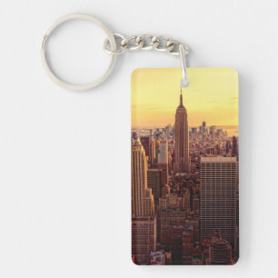 New York skyline city met Empire State Sleutelhanger
