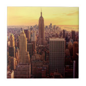 New York skyline city met Empire State Tegeltje (Voorkant)