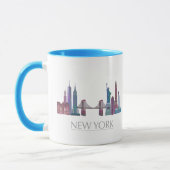 New York Skyline Colored Buildings Mok (Links)