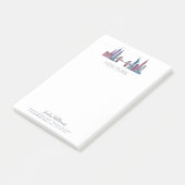 New York Skyline Colored Buildings Post-it® Notes (Schuin)