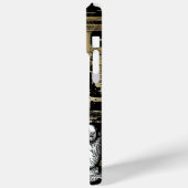 New York Skyline Damask Burnt Vines iPhone Case (Achterkant / Links)