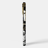 New York Skyline Damask Burnt Vines iPhone Case (Achterkant / Links)