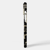 New York Skyline Damask iPhone Case (Achterkant / Links)