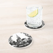 New York Skyline Damask Onderzetters (Zijkant)