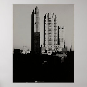 New York Skyline door Alfred Stieglitz -  kunst Poster