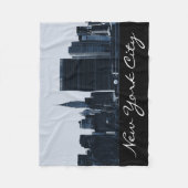 New York Skyline Fleece Blanket Deken (Voorkant)