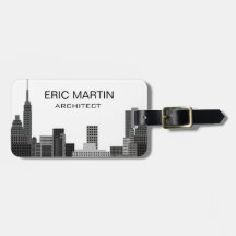 New York Skyline Gray Modern Persoonlijke Naam