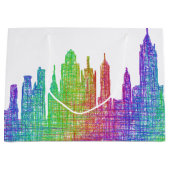 New York skyline Groot Cadeauzakje (Voorkant)