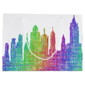 New York skyline Groot Cadeauzakje (Achterkant)