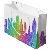New York skyline Groot Cadeauzakje (Achterkant Gekanteld)