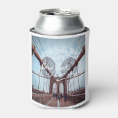 New York Skyline Heartbeat Statue of Liberty Blikjeskoeler (Blikje Voorkant)