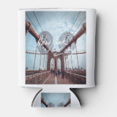 New York Skyline Heartbeat Statue of Liberty Blikjeskoeler (Voorkant)