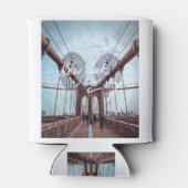 New York Skyline Heartbeat Statue of Liberty Blikjeskoeler (Achterkant)