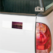 New York Skyline in Dusk Bumpersticker (Op Truck)