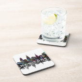 New York skyline in graffiti Beverage Coaster Bier Onderzetter (Rechterzijde)