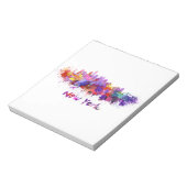 New York skyline in waterverf Notitieblok (Linkerzijde)