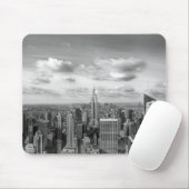New York skyline in zwart-wit Muismat (Met muis)