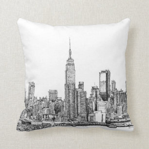 New York skyline inkt kussens