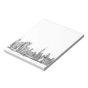 New York skyline inkt notitieblok klein