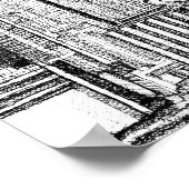 New York skyline inkt poster (Hoek)