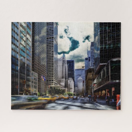 New York Skyline. Jigzaag Puzzle Legpuzzel (Horizontaal)